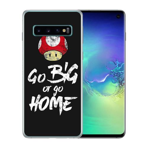 Coque Pour Samsung Galaxy S10 Go Big Or Go Home Musculation