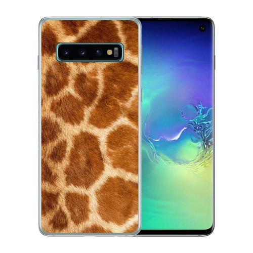 Coque Pour Samsung Galaxy S10e Girafe Fourrure