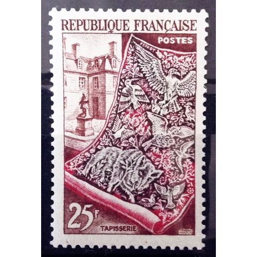 Productions De Luxe - Métiers D'art 1954 - Tapisserie Et Cour Des Gobelins 25f (Impeccable N° 970) Neuf** Luxe (= Sans Trace De Charnière) - Cote 17,00 - France Année 1954 - N10310