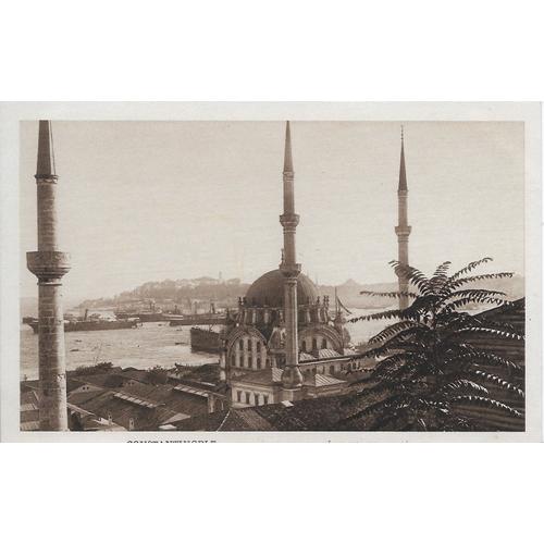 Cpa 1918 Constantinople - Mosquée De Top-Hané Et Pointe Du Serail