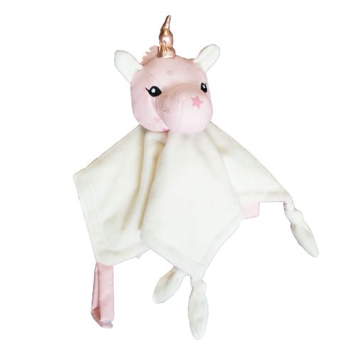 Doudou Jolly Plat Licorne Domiva Blanc Rose Étoile Attache Tétine Jouet Bebe Naissance Peluche Éveil Enfant Soft Toys