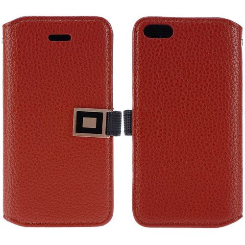 Etui Folio A Rabat Iphone 5 5s Se Marron Protect Eco-Cuir (Pu)