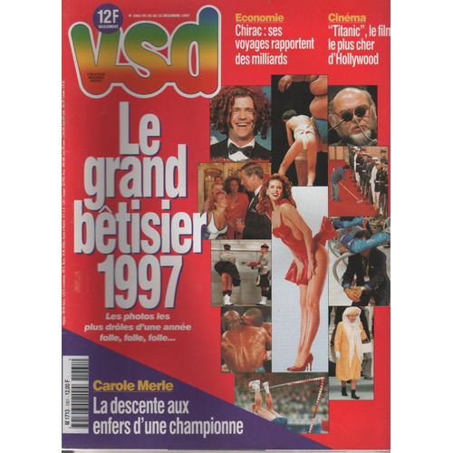 Vsd N°1061 Carole Merle , Le Grand Bêtisier 1997