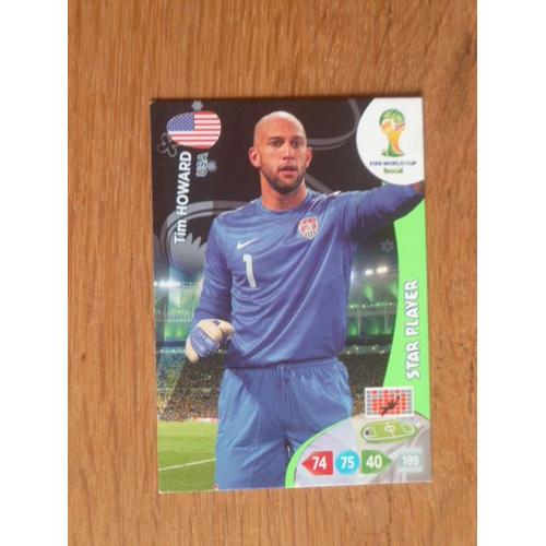 Panini Adrenalyn Xl Coupe Du Monde 2014 - Tim Howard - Usa - Goal Stopper - N° 189