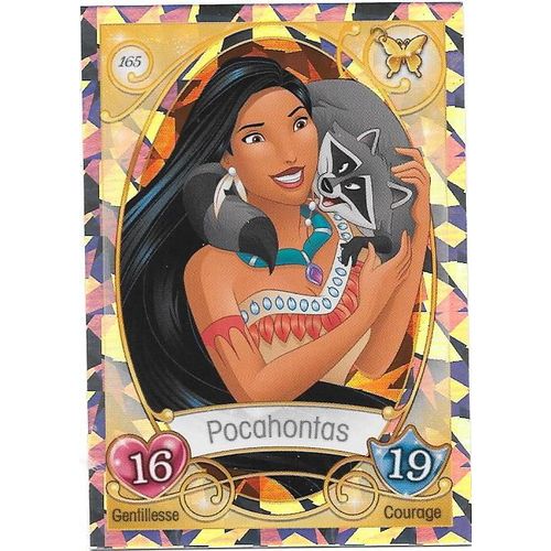 Disney Princess Trading Card Game N°165 Pocahontas "Brillante"(2017) Topps
