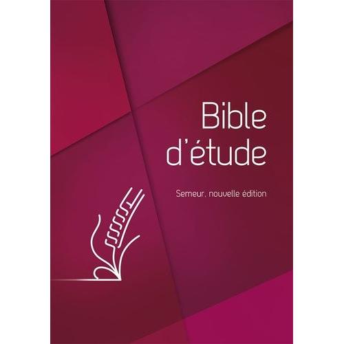Bible D?Étude Semeur - Couverture Rigide Bleue, Tranche Blanche