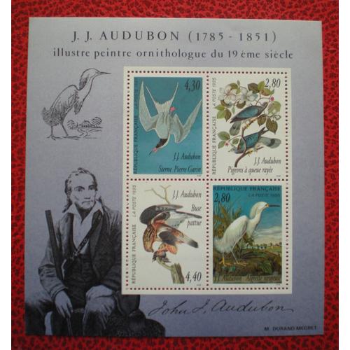 Série Arts Décoratifs - Les Oiseaux De J.-J. Audubon - Bloc Feuillet Neuf ** - France - Y&t N° 18 - Année 1995