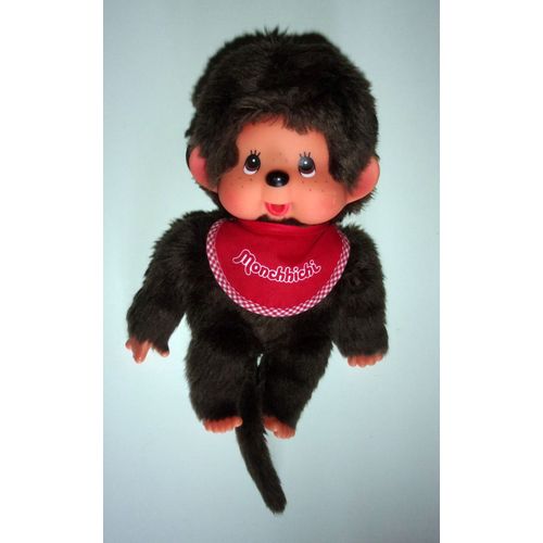Peluche Kiki Monchhichi Bavoir Rouge