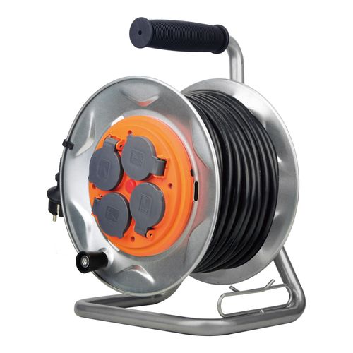 Enrouleur de chantier IP44 - 4 prises 16A - 3G2,5mm² - 25m - Zenitech