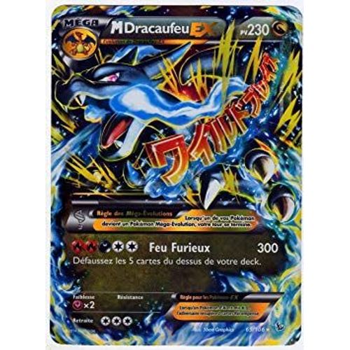 Carte Pokémon 69/106 Mega Dracaufeu Ex Jumbo 230 Pv - Full Art Promo Neuf Fr