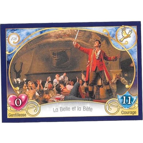 Disney Princess Trading Card Game N° 178 La Belle Et La Bete "Le Film" (2017) Topps