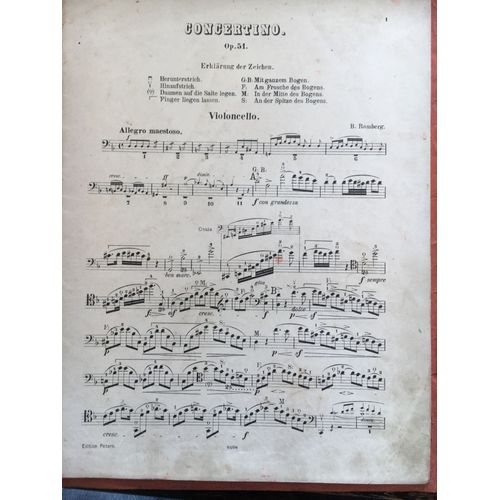 Bernhard Romberg: Concertino Op 51, Variation Op 50 Et Op 61 Pour Violoncelle