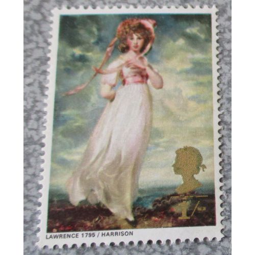 Royaume-Uni - Timbre Anglais 1s Shilling - Pinkie - Paintings - Polychrome - Série Peintres Anglais Sir Thomas Lawrence - Date De Sortie 12/08/1968 - 36x41mm - Neuf