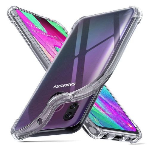 Etui Transparent Pour Samsung Galaxy A40 Coque Coque Gel De Protection En Tpu Coque Gel Invisible Bumper Avec Bords Renforcés Smartphone 2019 - Accessoires Pochette Xeptio Case