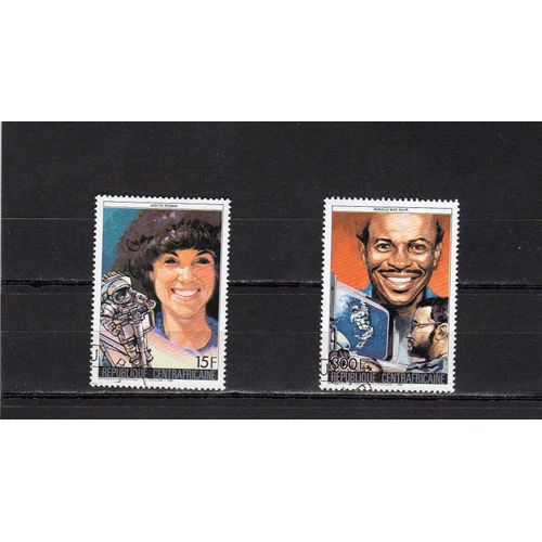 Timbres-Poste De Centrafrique (Hommage Aux Victimes De La Navette « Challenger »)