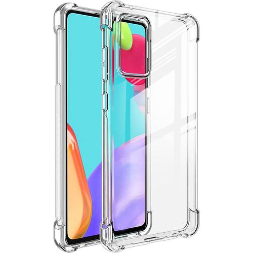 Coque Compatible Avec Samsung Galay A72 4g/5g Avec 2 Pièces Tpu Film Protection Ecran Pour Samsung Galay A72 4g/5g