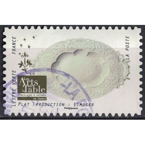 France 2018 Oblitéré Rond Used Arts De La Table Porcelaine Et Faïence Plat Production Limoges Y&t 1533 Su