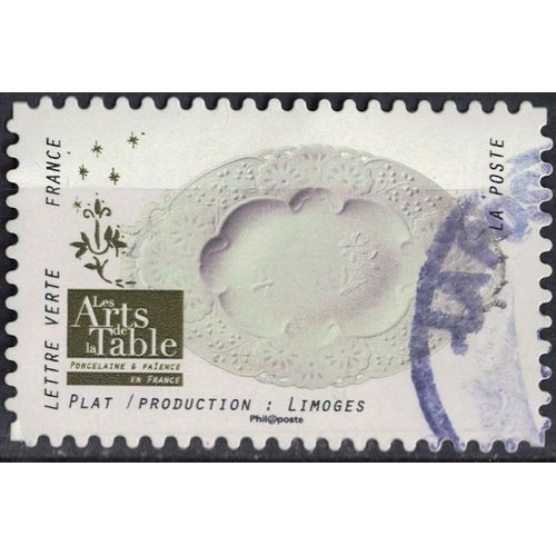 France 2018 Oblitéré Rond Used Arts De La Table Porcelaine Et Faïence Plat Production Limoges Y&t 1533 Su