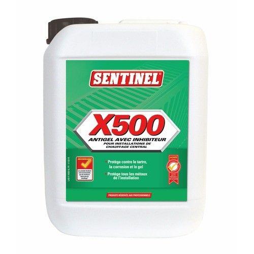 Antigel et inhibiteur X500 pour chauffage central - 5L SENTINEL