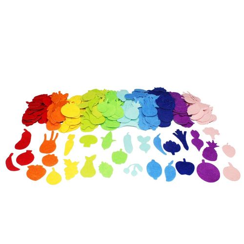 Gommette En Feutrine Adhésive Fruits Et Légumes 300 Pièces - Sodertex