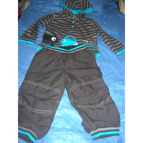 Ensemble Sweat À Capuche Et Pantalon 18 Mois.