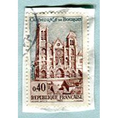 Timbre Oblitéré - " Cathédrale De Bourges " - 0,40f - Spitz / André Frères - 1965