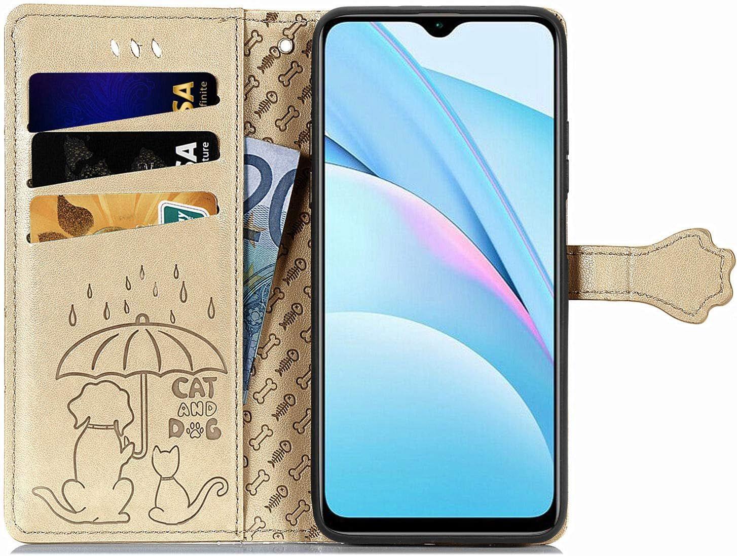 Coque Pour Xiaomi Redmi 9t, Antichoc Housse tui En Cuir Pu ... - 3