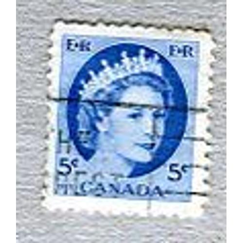 Timbre Oblitéré - " Queen Elizabeth I I " - Canada - 1954