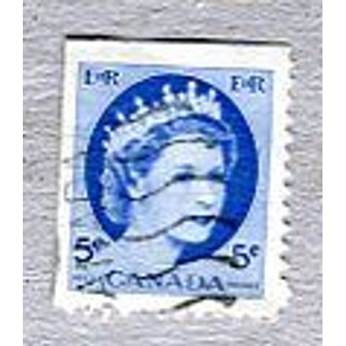 Timbre Oblitéré - " Queen Elizabeth I I " - Canada - 1954