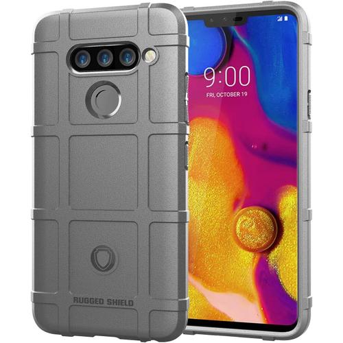 Case Tablet Pc Couverture De Silicone De Couverture Robuste De Corps Antichoc Lg V40 V40 Thinq Couvercle Protecteur Avec Doublure Givrée Tablet Couverture Arrière Color : Grey