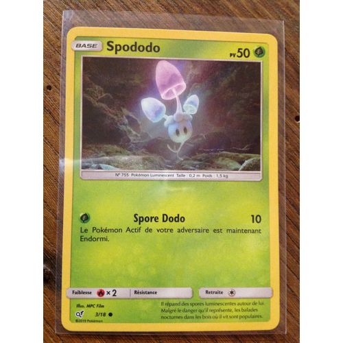 Spododo Holographique 3/18 Série Détective Pikachu