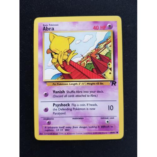 Abra 49/82 Set Team Rocket Eng