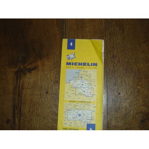 Carte Routière Michelin 4 Mons Luxembourg