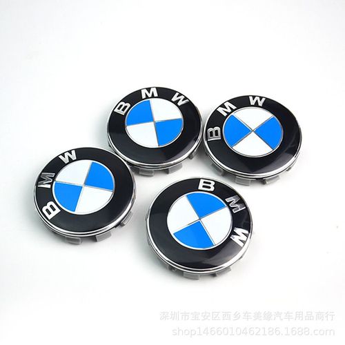 4pcs Logo Bmw 68mm Centre De Roue Cache Moyeu Jante Emblème Bleu Blancjantes Insigne