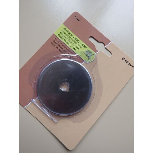 Lame De Rechange Elna 60 Mm Pour Cutter Rotatif Olfa, Fiskar Et Autres