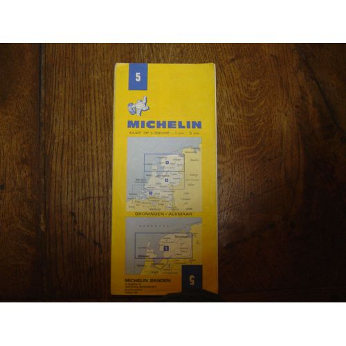 Carte Routière Michelin 5 Groningen Alkmaar