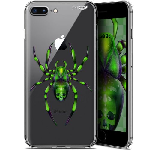 Caseink Coque Pour Apple Iphone 7/8 Plus (4.7 ) Gel Hd [ Nouvelle Collection - Souple - Antichoc - Imprimé En France] Arraignée Verte