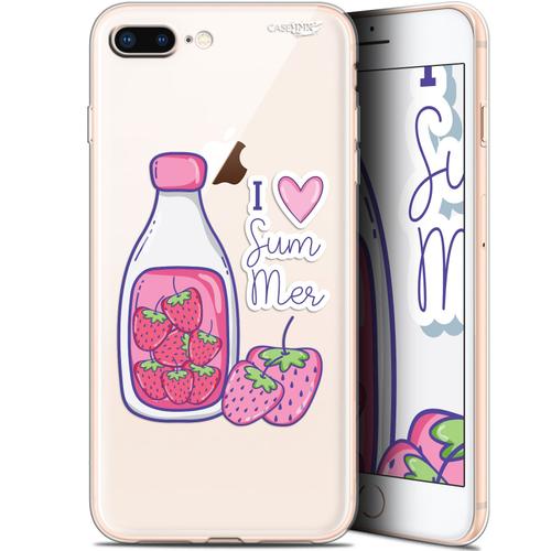 Caseink Coque Pour Apple Iphone 7/8 Plus (4.7 ) Gel Hd [ Nouvelle Collection - Souple - Antichoc - Imprimé En France] Milky Summer