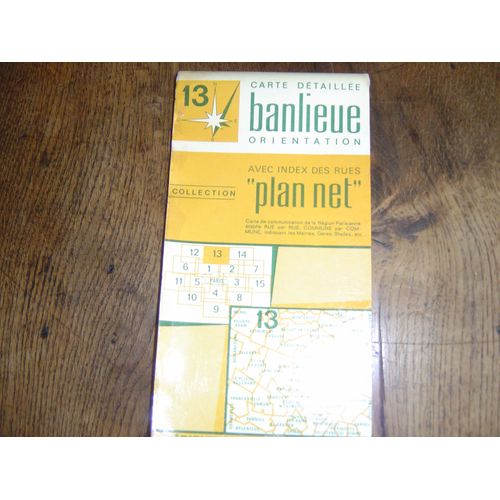 Carte Routière Plan Net 13 Banlieue