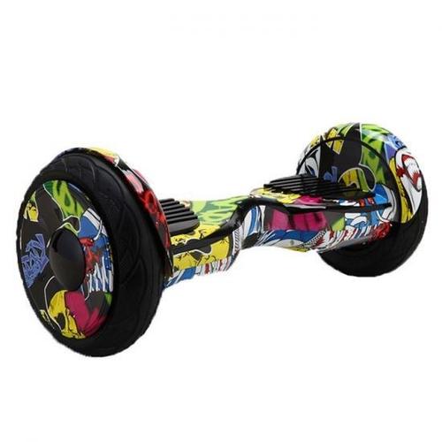 Hoverboard 10 Pouces Tout Terrain Roue Pleine Hip Pop Bluetooth+ Sac De Transport+Télécommande