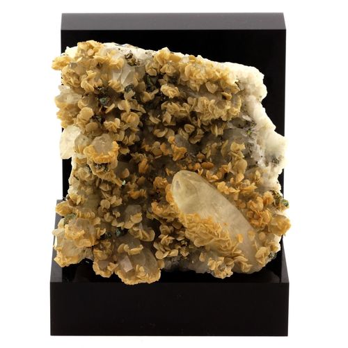 Quartz + Siderite + Chalcopyrite. 1985.0 Ct. Pasto Bueno, Áncash, Perou.