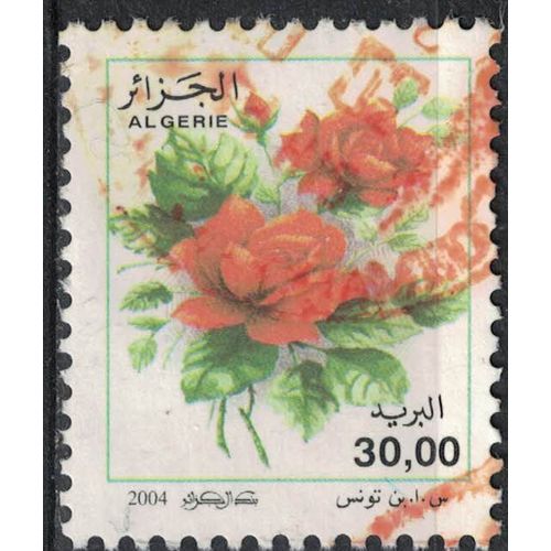 Algérie 2004 Oblitéré Used Fleurs Roses Série Courante Rosa Odorata 30 Dinars