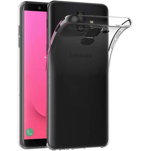 Coque Samsung Galaxy J8 2018, Transparente Silicone Coque Pour Samsung J8 2018 Housse Silicone Etui Case 6,0 Pouces