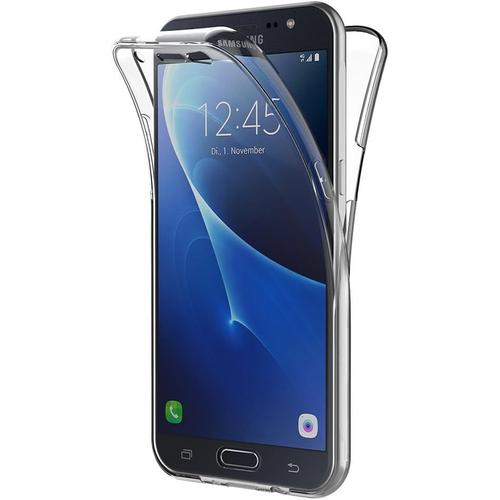 Coque Samsung Galaxy J7 2016, 360°Full Body Transparente Silicone Coque Pour Samsung J7 2016 Housse Silicone Etui Case