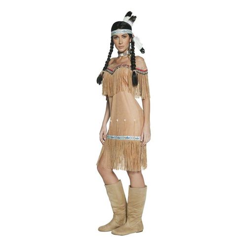 Déguisement Authentique Indienne Franges Pour Femme Plusieurs Tailles (Taille Xl)