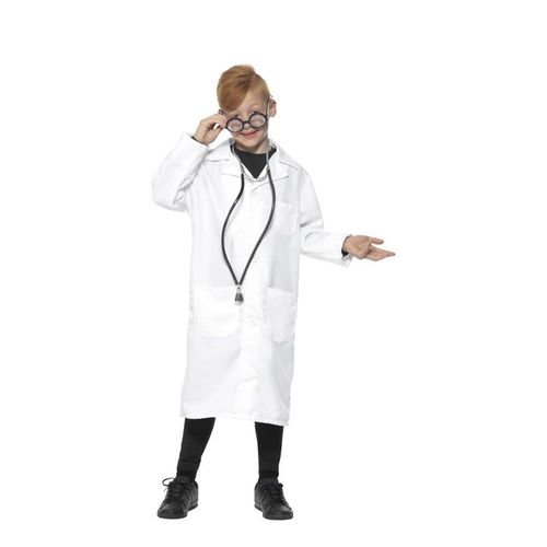Déguisement Ou Blouse De Docteur Blanc Pour Enfant (Taille 10-12a)
