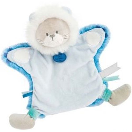 Doudou Marionnette Lion Artik Cool Doudou Et Compagnie Peluche Ours Chat Bleu Ciel Blanc Jouet Bebe Doudou Et Cie