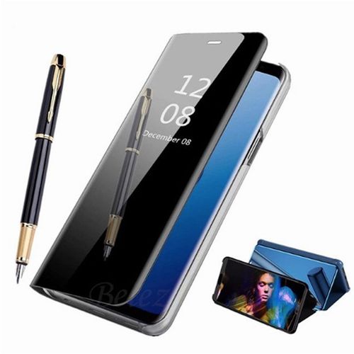 Etui Pour Xiaomi Redmi Note 7 Folio Miroir Noir