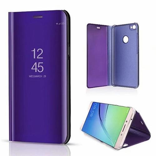 Etui Pour Samsung Galaxy A50 Folio Miroir Violet