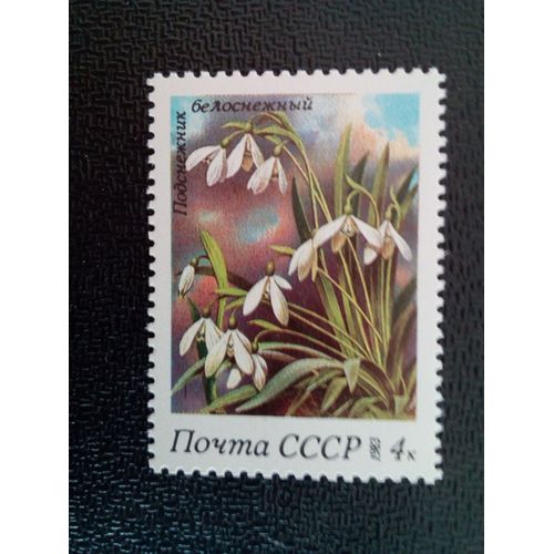 Timbre Russie / Urss Yt 5001 Perce-Neige (Galanthus Nivalis) 1983 ( 12412 )